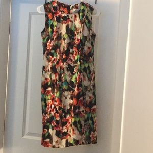 Calvin Klein Multicolored Print Dress
